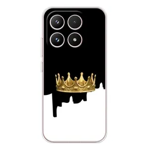 Чехол (Корона на чёрном фоне) для Xiaomi семнадцать (Золотая корона)