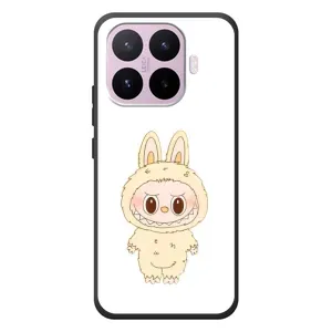 Чехол с принтом Лабубу для Xiaomi 17T (Бежевый Лабубу)