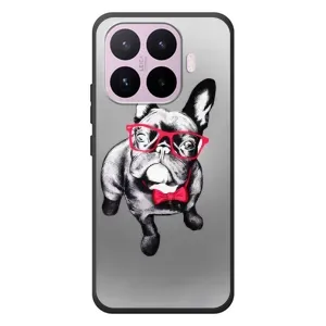 Чехол (ТПУ) Милые собачки для Xiaomi 17T (Бульдог в очках)