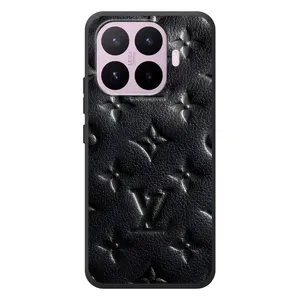 Текстурный Чехол Louis Vuitton для Сяоми 17Т (Черный ЛВ)