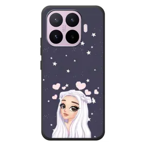 Чехол Стильные девушки на Xiaomi 17T (Девушка и сердечки)