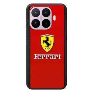Силиконовый бампер с картинкой машины на Xiaomi 17T (Ferrari Logo)