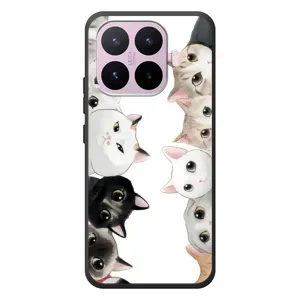 Силиконовый чехол с котиком для Xiaomi 17T (Коты)