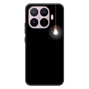 Чехол с картинками на черном фоне для Xiaomi 17T (Лампочка)