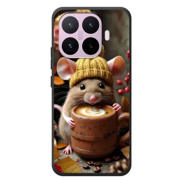 Чехол с рисунком «Мышка с кофе» для Xiaomi 17T