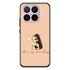 Силиконовый Чехол на Xiaomi 17T с картинкой Стильных Девушек (С собакой)