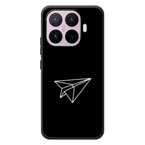 Чехол с картинками на черном фоне для Xiaomi 17T (Самолетик)