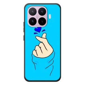 Чехлы (Знак сердечка) на Xiaomi 17T (Сердце на синем)