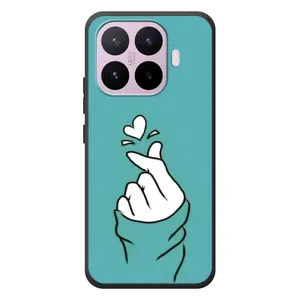 Чехлы (Знак сердечка) на Xiaomi 17T (Сердечко на бирюзовом)