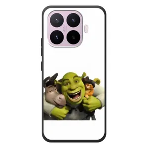Печатный чехол с принтом Шрек для Xiaomi 17T (Шрек осел и кот)