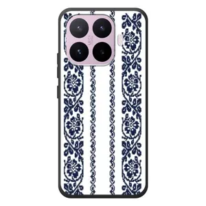 Силиконовый Чехол на Xiaomi 17T с картинкой Вышиванки (Синяя вышиванка)