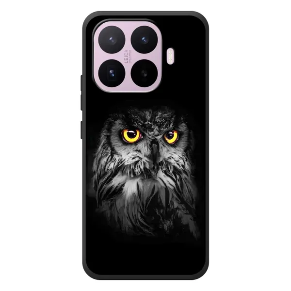 Чехол с рисунком «Сова на чёрном» для Xiaomi 17T Чехол с рисунком «Сова на чёрном» для Xiaomi 17T