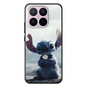 Чехол с рисунком Стич для Xiaomi 17T (Стич с цветочком)