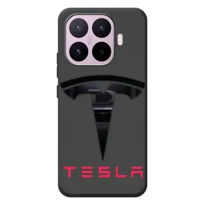 Силиконовый бампер с картинкой машины на Xiaomi 17T (Logo TESLA)