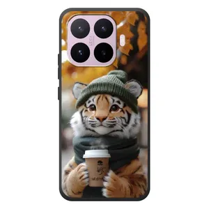 Печатный чехол «Зверята с кофе» для Xiaomi 17T (Тигр с кофе)