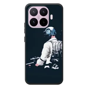 Силиконовый чехол с картинкой "Герой Pubg" на Xiaomi 17T (В экиперовке)