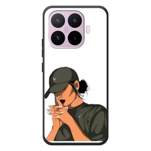 Силиконовый Чехол на Xiaomi 17T с картинкой Стильных Девушек (В зеленом)