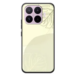 Чехол цветочный дизайн для Xiaomi 17T (Зелёный фон)