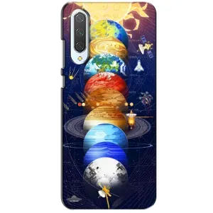 Чехол (ТПУ) с планетами на Xiaomi CC9 (Арт планети)