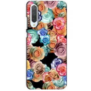 Чохли з тематикою "КВІТИ" на Xiaomi CC9 (Квіти на чорному)