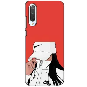 Силиконовый Чехол на Xiaomi CC9 с картинкой Стильных Девушек (Девушка Nike)