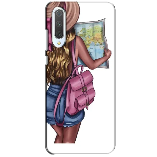 Чехол с рисунком «Девушка Путешественник» для Xiaomi CC9 Чехол с рисунком «Девушка Путешественник» для Xiaomi CC9