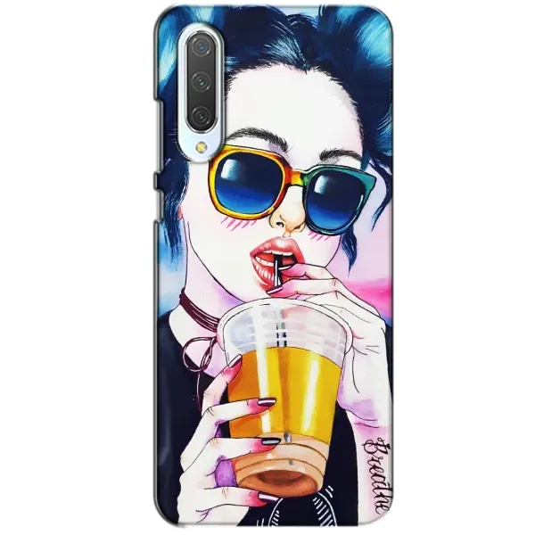 Чехол с рисунком «Девушка с коктейлем» для Xiaomi CC9 Чехол с рисунком «Девушка с коктейлем» для Xiaomi CC9