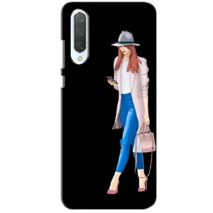 Чехол с картинкой Модные Девчонки Xiaomi CC9 (Девушка со смартфоном)