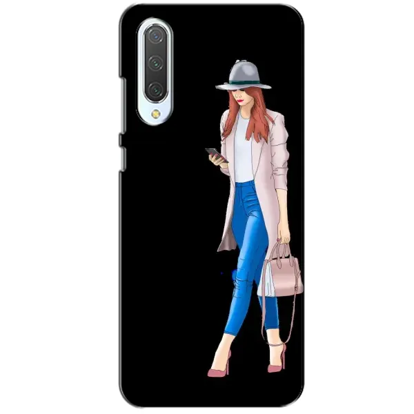Чехол с рисунком «Девушка со смартфоном» для Xiaomi CC9 Чехол с рисунком «Девушка со смартфоном» для Xiaomi CC9