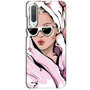 Чехол с картинкой Модные Девчонки Xiaomi CC9 (Девушка в халате)