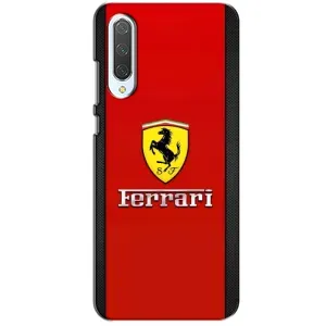 Силиконовый бампер с картинкой машины на Xiaomi CC9 (Ferrari Logo)