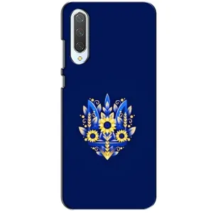 Чохол з картинкою (Патріотичний ГЕРБ) на Xiaomi CC9 (Герб в квітах)