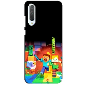 Чехлы для Xiaomi CC9 (Персонажи Майн Крафт) (Герой Майнкрафт)