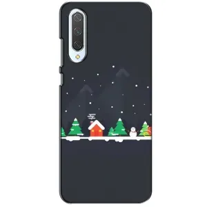 Силиконовый бампер на рождество для Xiaomi CC9 (Город зимний)