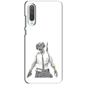 Силиконовый чехол с картинкой "Герой Pubg" на Xiaomi CC9 (Из букв)