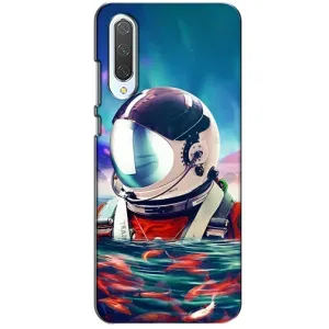 Силіконовый Чохол з принтом "Космонавти" на Xiaomi CC9 (Космонавт у воді)