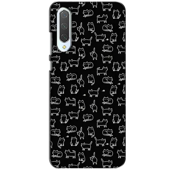 Чехол с рисунком «Котики на черном» для Xiaomi CC9 Чехол с рисунком «Котики на черном» для Xiaomi CC9