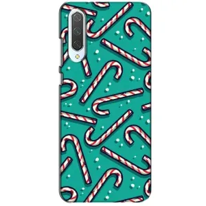 Силиконовый бампер на рождество для Xiaomi CC9 (Леденцы)