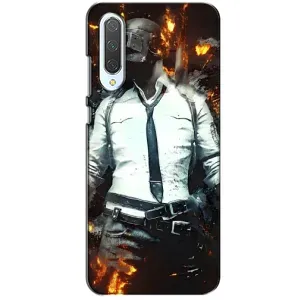 Силиконовый чехол с картинкой "Герой Pubg" на Xiaomi CC9 (Man Пубг)