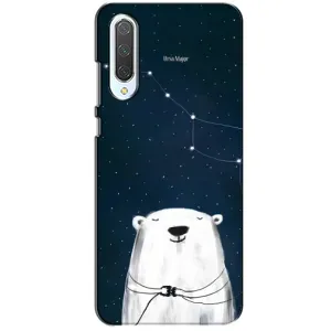 Силиконовый бампер с картинкой животных для Xiaomi CC9 (Медведица)