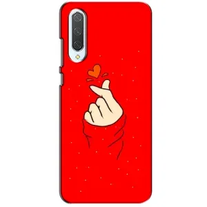 Чехлы (Знак сердечка) на Xiaomi CC9 (Сердце на красном)