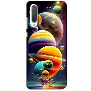 Чехол (ТПУ) с планетами на Xiaomi CC9 (Солнечна система)