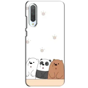 Чехлы с изображением разных животных для Xiaomi CC9 (Удивленные медвеженки)