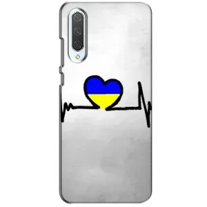 Силиконовый Чехол на Xiaomi CC9 (Я-Украина) (Украинская кардиограмма)