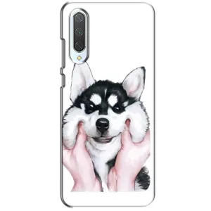 Бампер для Xiaomi CC9 с картинкой "Песики" (Собака Хаски)