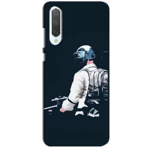 Силиконовый чехол с картинкой "Герой Pubg" на Xiaomi CC9 (В экиперовке)