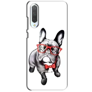 Бампер для Xiaomi CC9 с картинкой "Песики" (В очках)