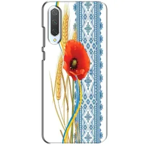 Силиконовый Чехол на Xiaomi CC9 с картинкой Вышиванки (Вышиванка с цветком)