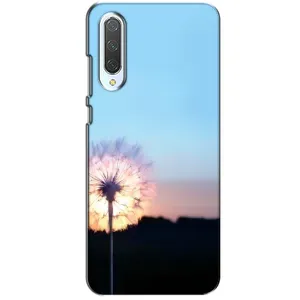 Силиконовый Чехол с одуванчиками на Xiaomi CC9 (Закат с одуванчиком)