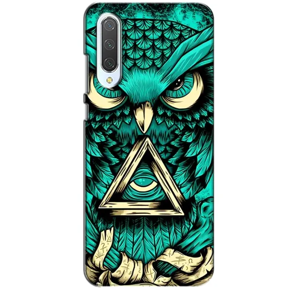Чехол с рисунком «Зеленая сова» для Xiaomi CC9